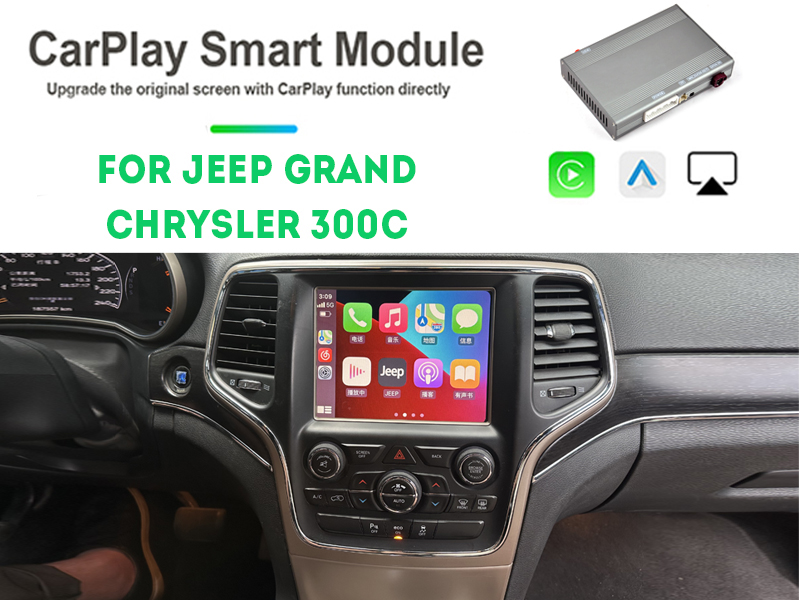 Wireless Carplay/Android Auto Interface Box For  Jeep-Grand_Cherokee 2014-2017 Chrysler 300C 2014-2016 Android Car